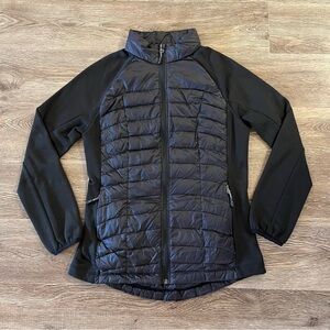 Women’s Black Quilted Hybrid Jacket